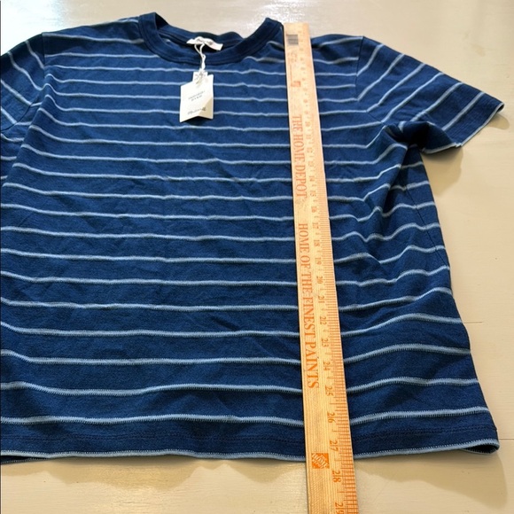 Madewell Indigo-Dyed Slub Tee Size Large - Picture 4 of 10